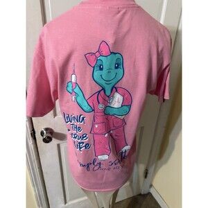 Simply Southern Scrub Life Nurse Graphic T-Shirt Size Small